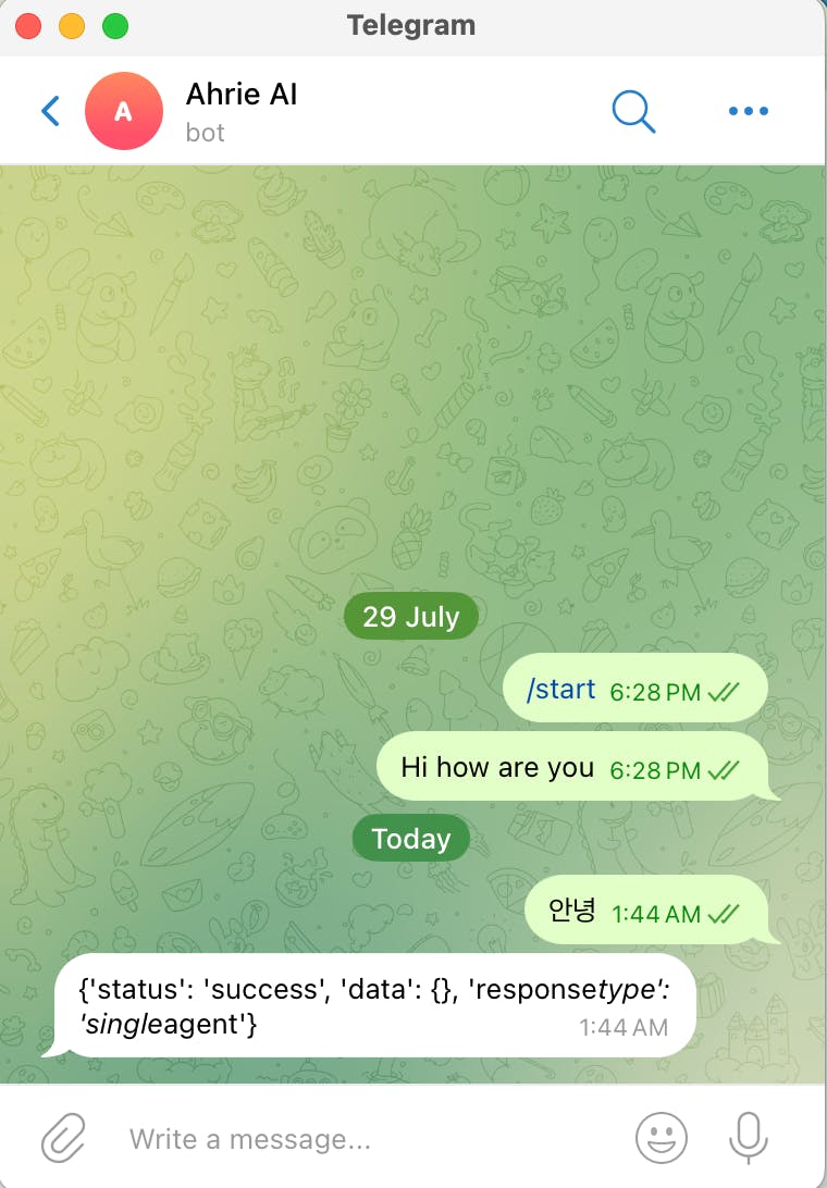 iPhone의 WhatsApp 스크린 샷