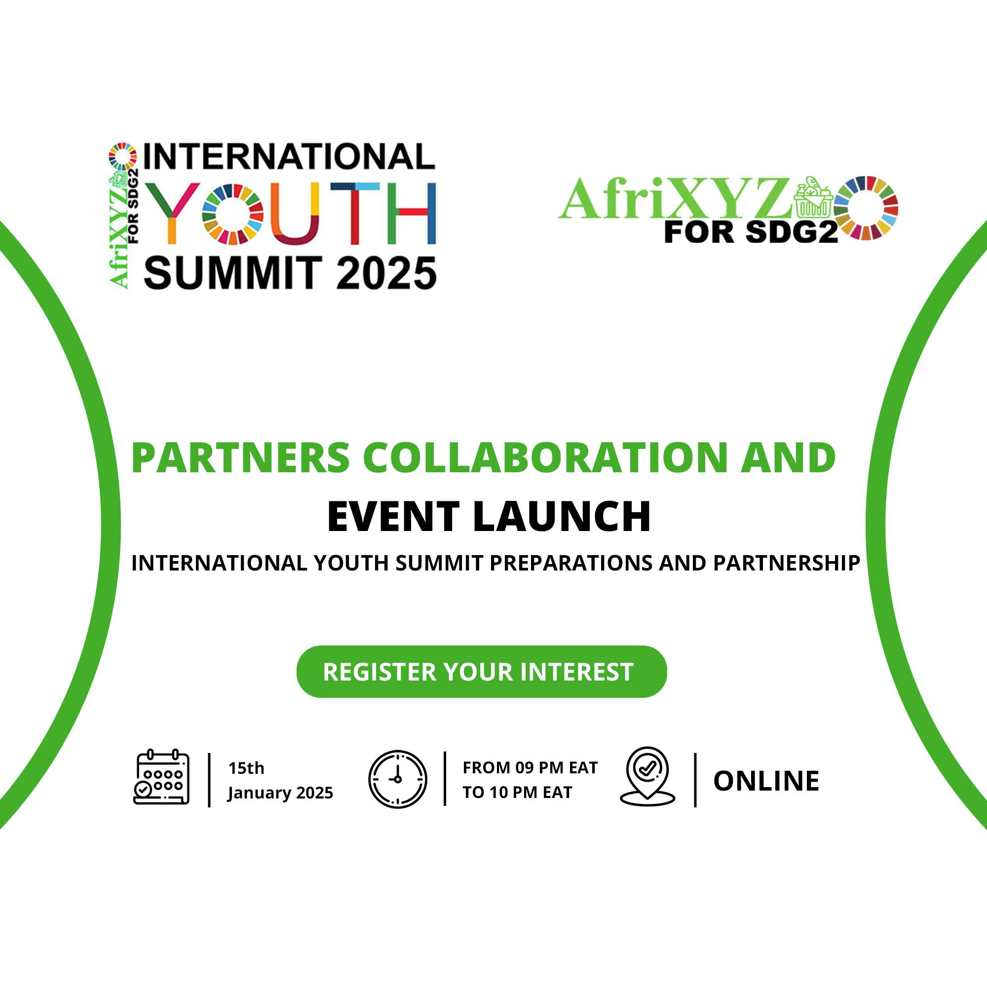Invitation to Partner for the International Youth Summit \u0026 Community  Empowerment Initiative, image size:2000x2000