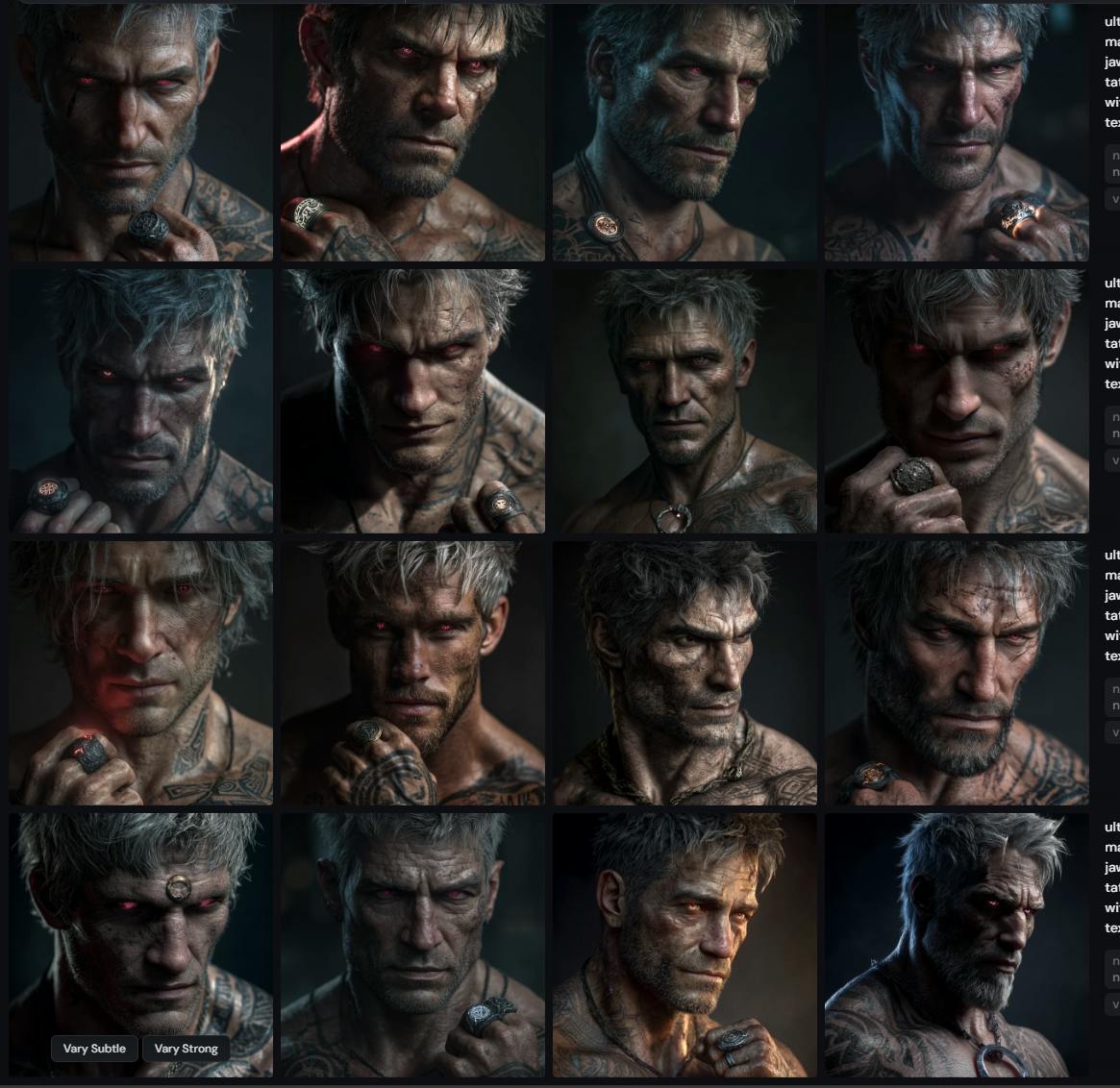 얼굴 표정이 다른 사람의 일련