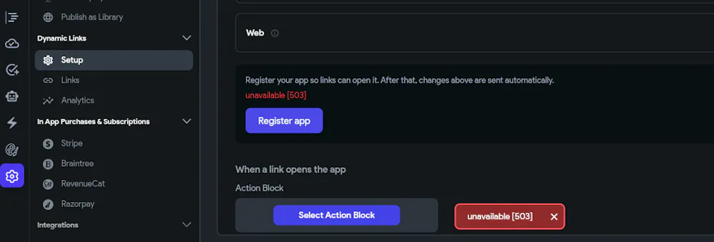 New FlutterFlow Dynamic Links - 