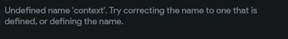 call context from custom code
