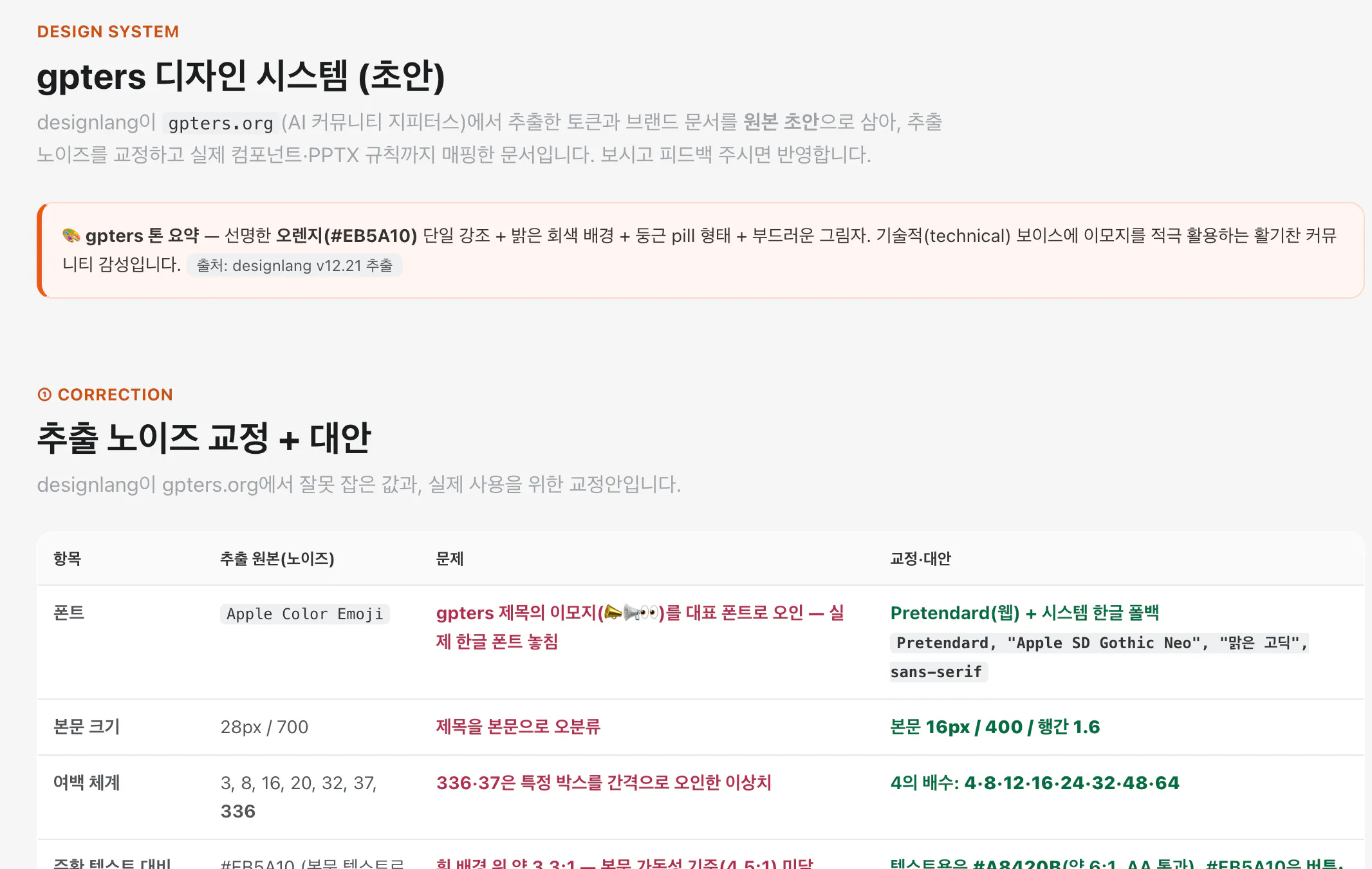 한국 달력의 스크린샷
