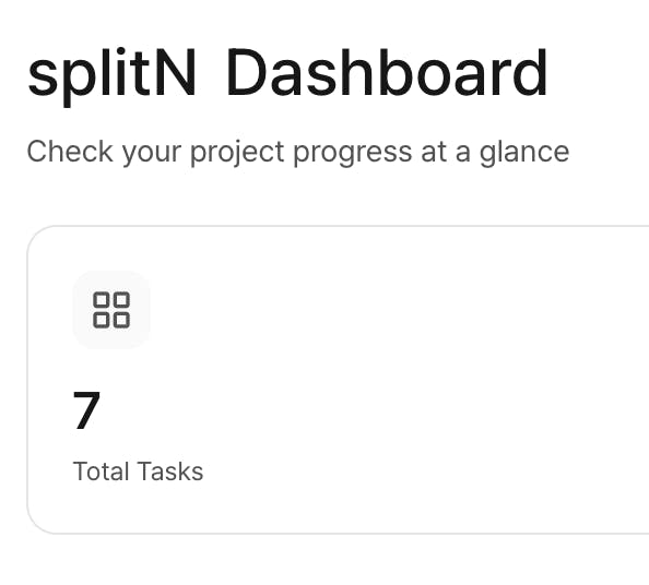 Splitn Dashboard 프로젝트 진행 상황을 한눈에 확인하십시오