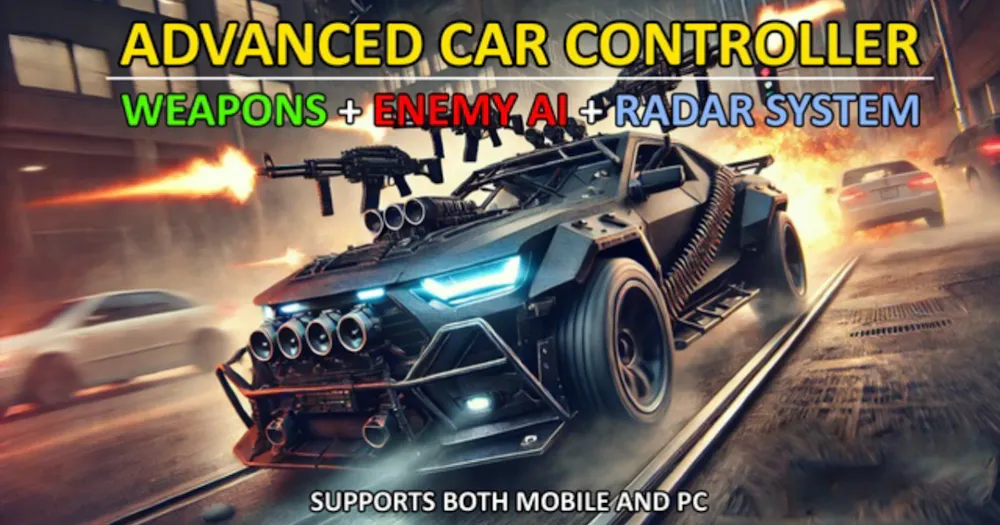 [Unity] (Game Dev Asset) Car Controller with Shooting Capabilities for ...