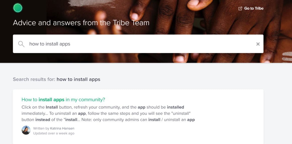 Knowledge base for self-service