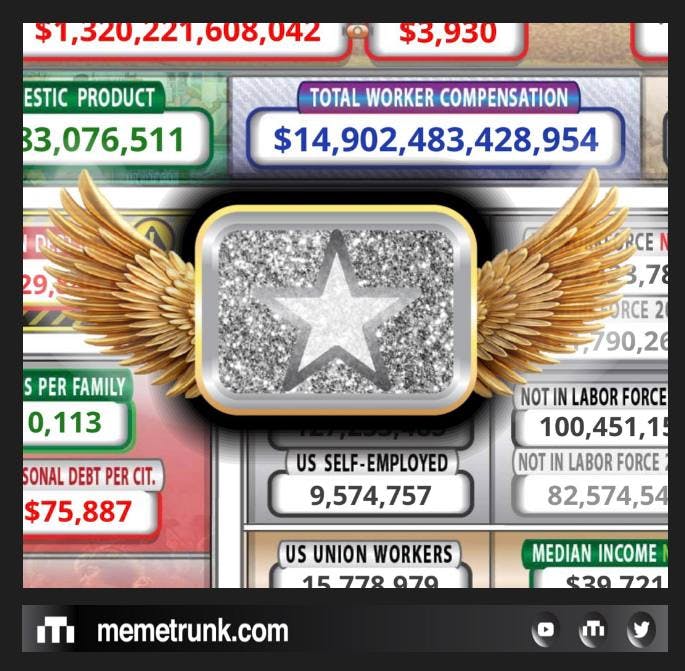 A Silver Star with Golden Wings