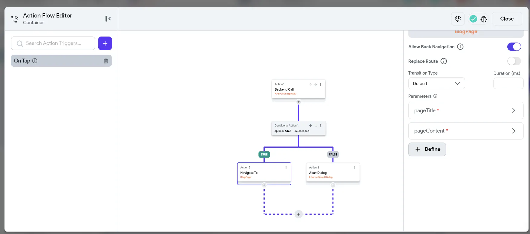 Unable to pass the api Response to the new page