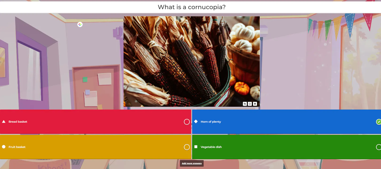 다양한 종류의 음식이 있는 방의 사진