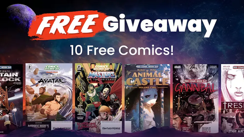 Free Comic Book Day Bonus bundle of 10 free comics from Fanatical