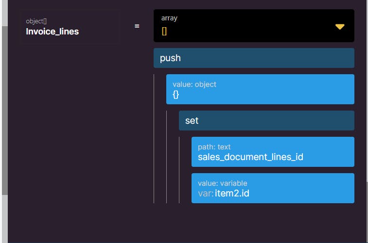 Looping through an array and add to a record with an array field
