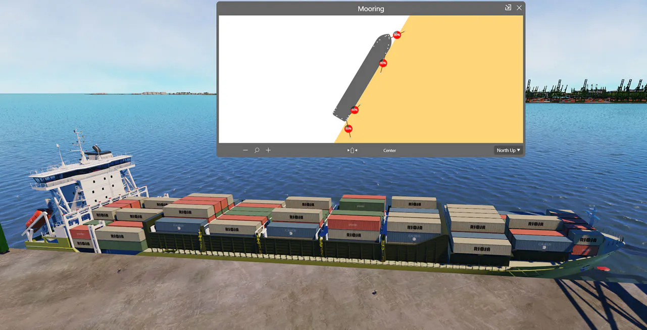 Mooring lines are overall to thin