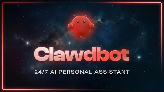 Clawbot 2017 개인 비서라는 단어가 포함된 Clawbot 로고