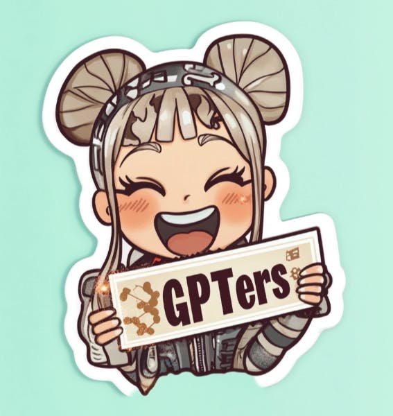 gpters라고 말하는 표시를 들고있는 소녀