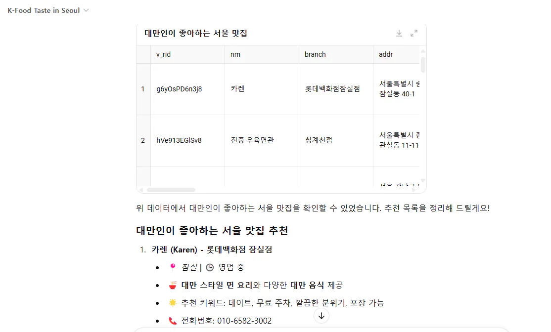 한국어 웹 사이트의 스크린 샷