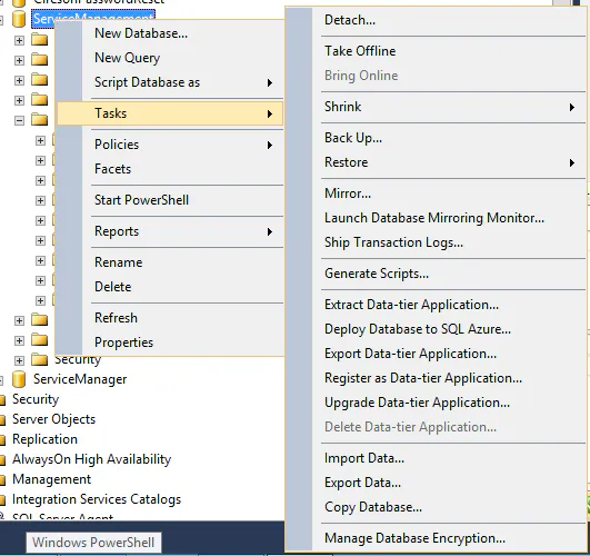 Support FAQ: Manual installion of the DACPAC file