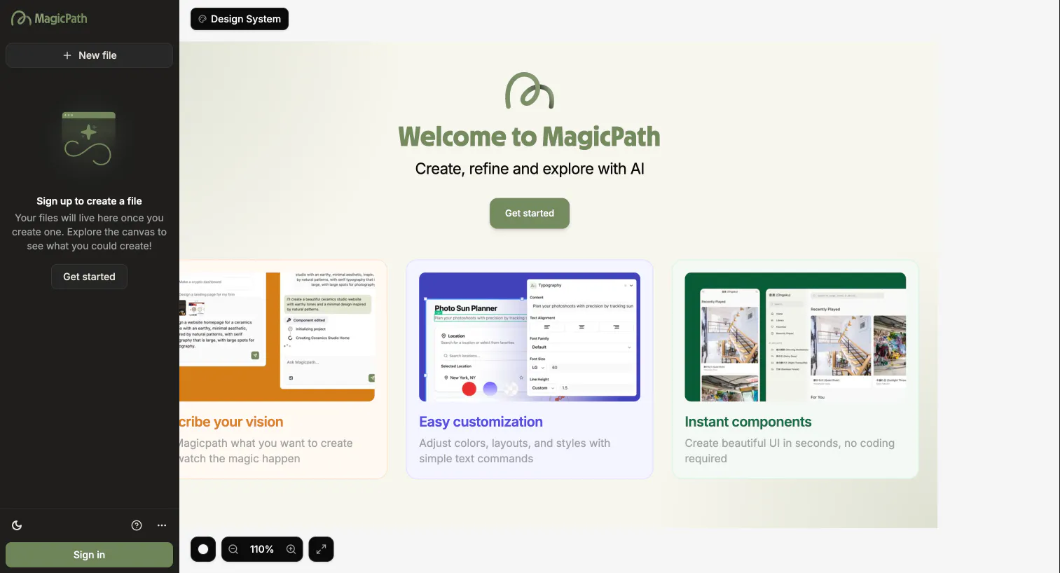 MagicsCribble 웹 사이트의 스크린 샷