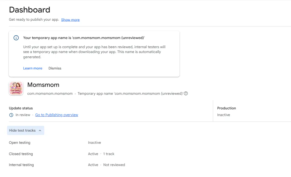 Google Analytics의 대시보드 스크린샷