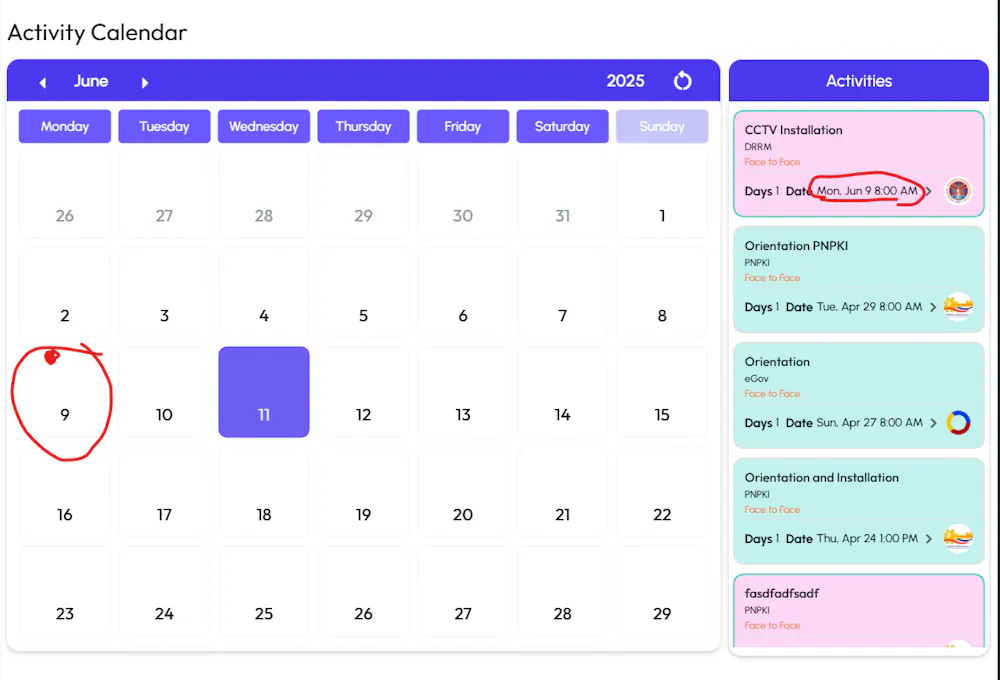 Calendar Indicator