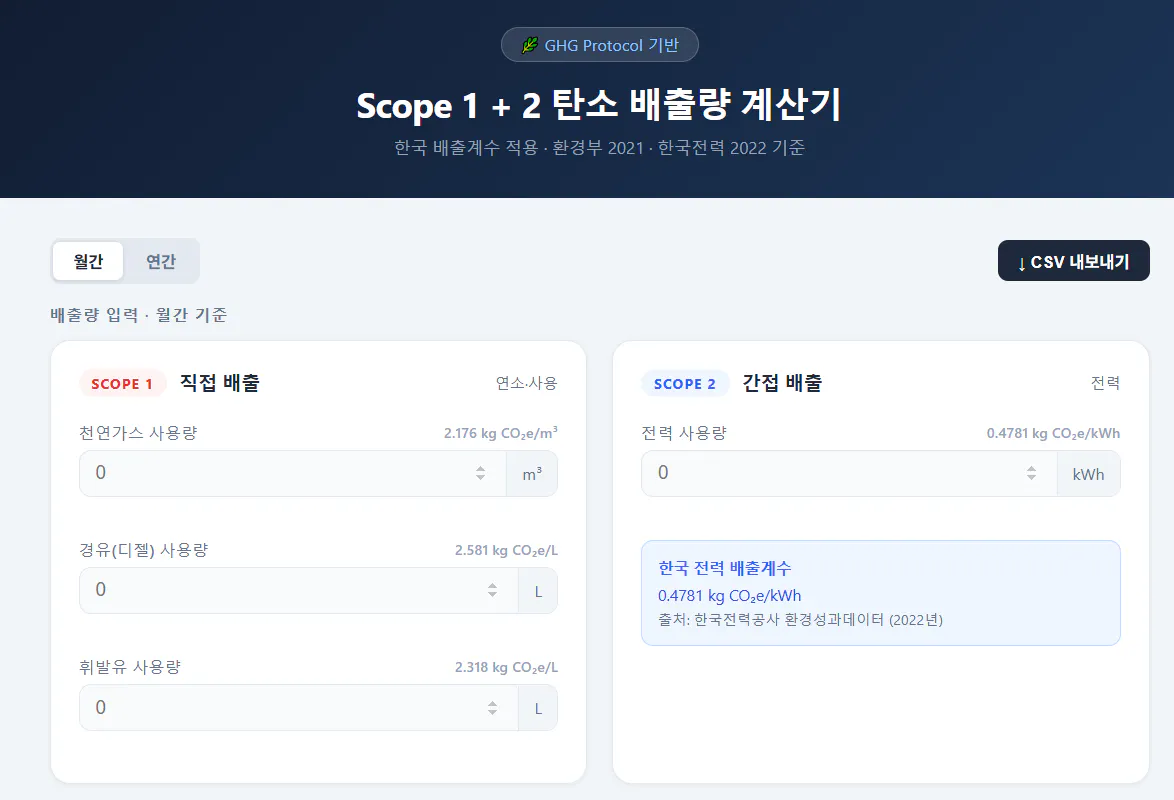 범위와 한국어라는 단어가 포함된 웹사이트의 스크린샷