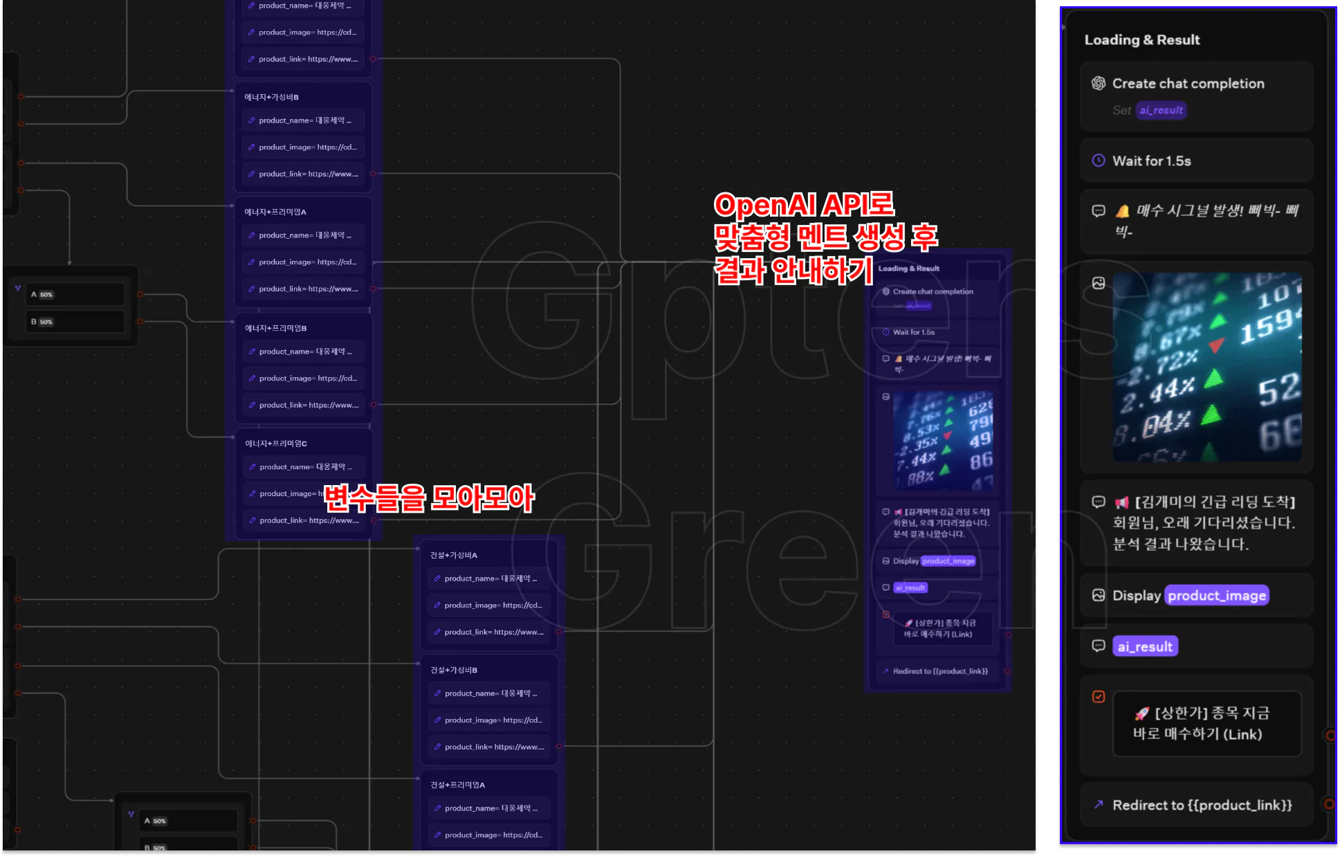 다양한 유형의 정보를 보여주는 컴퓨터 화면의 스크린샷