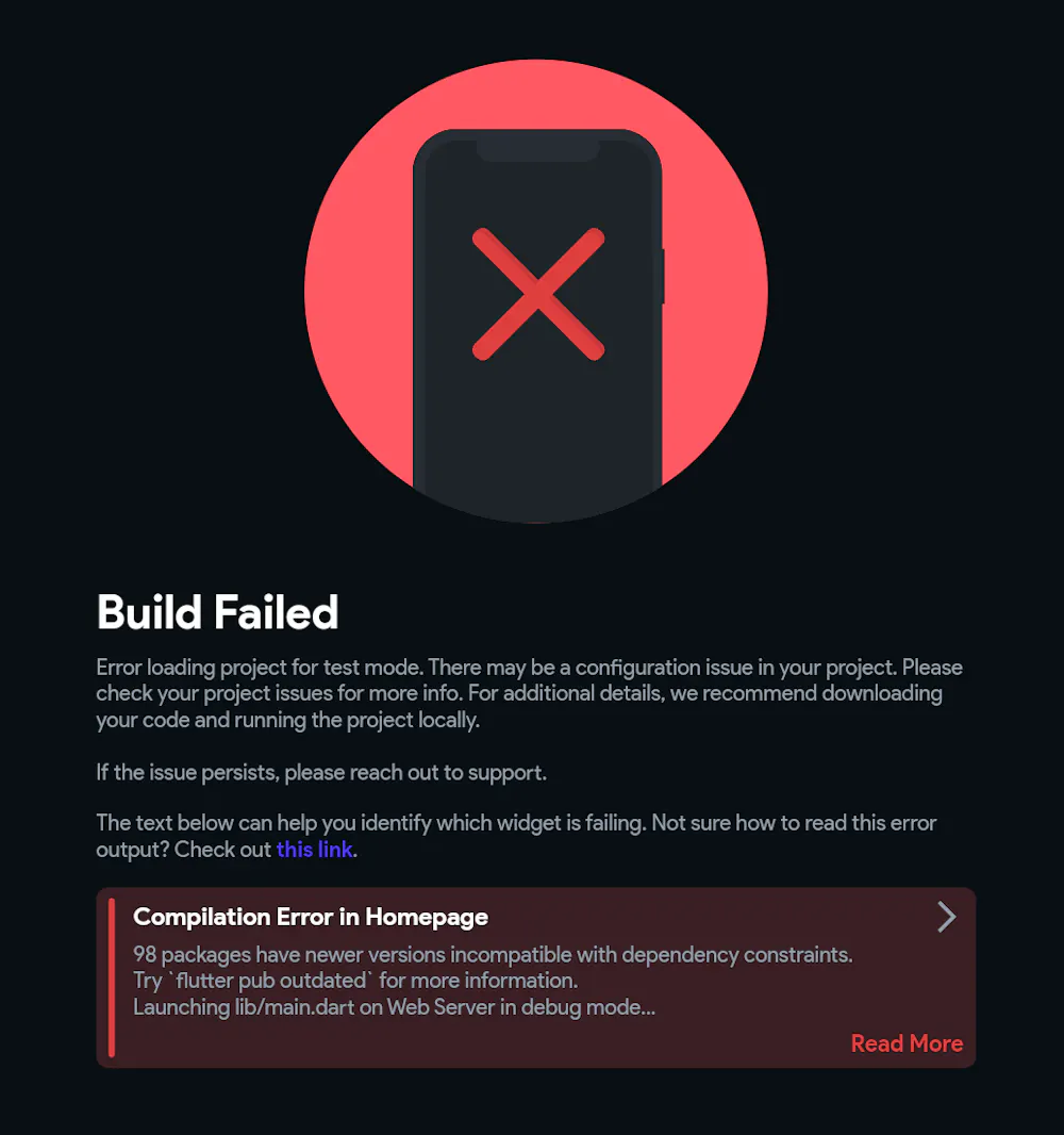 Test mode not working - any advice?
