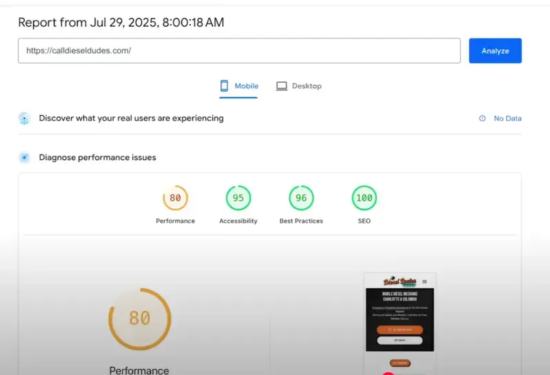 Google Analytics Dashboard의 스크린 샷