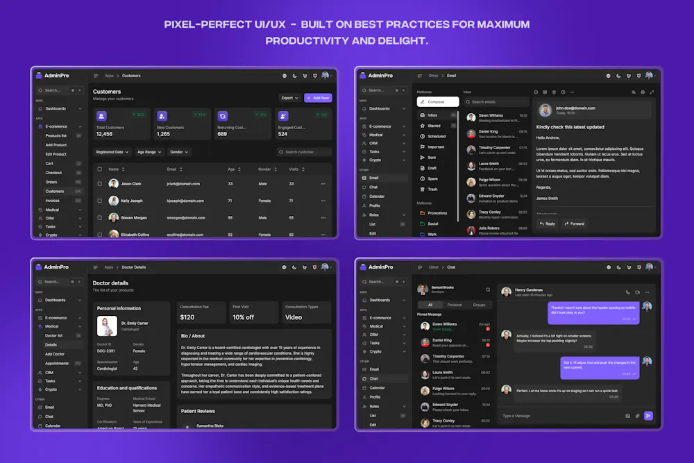 ⚡️AdminPro - Responsive Admin Dashboard