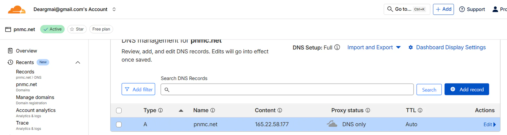 애드워즈 계정 설정 페이지의 스크린샷