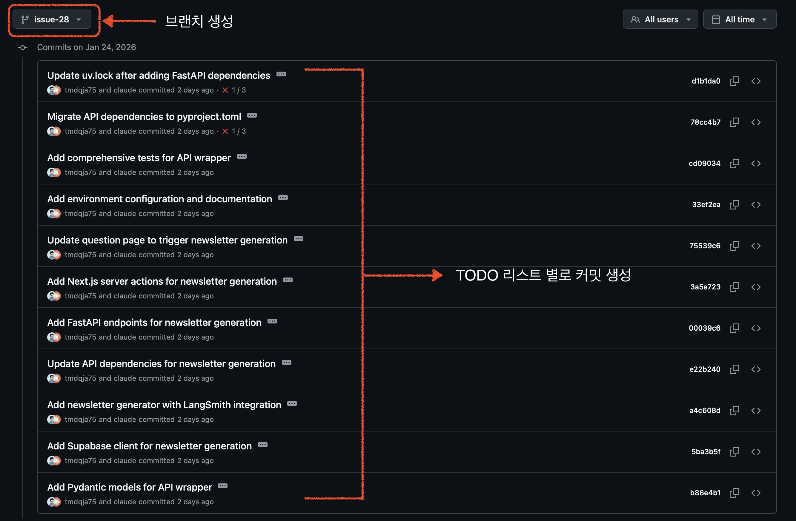 한국 TV 채널 홈페이지 스크린샷