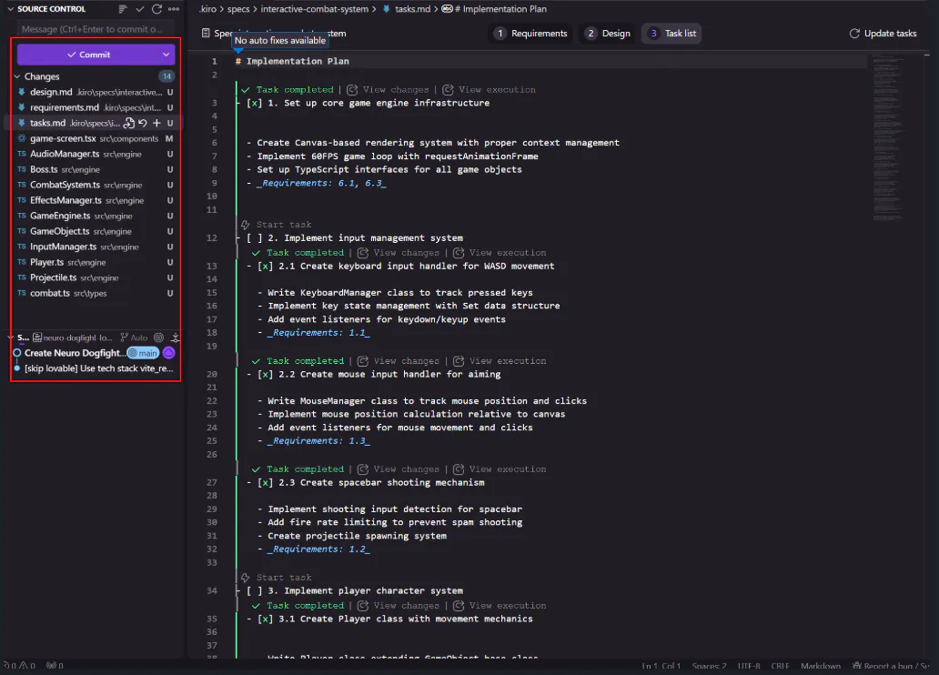 Adobe Xcode의 코드 편집기 스크린 샷