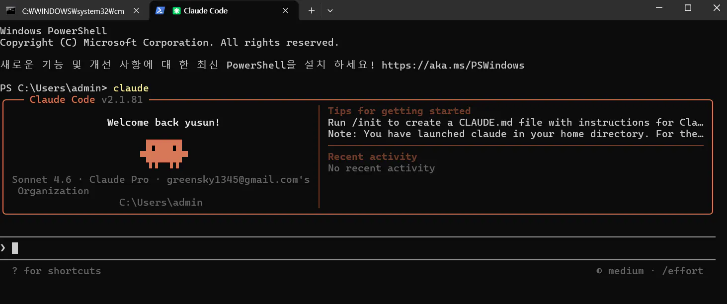 Python 스크립트가 포함된 Windows PC의 스크린샷
