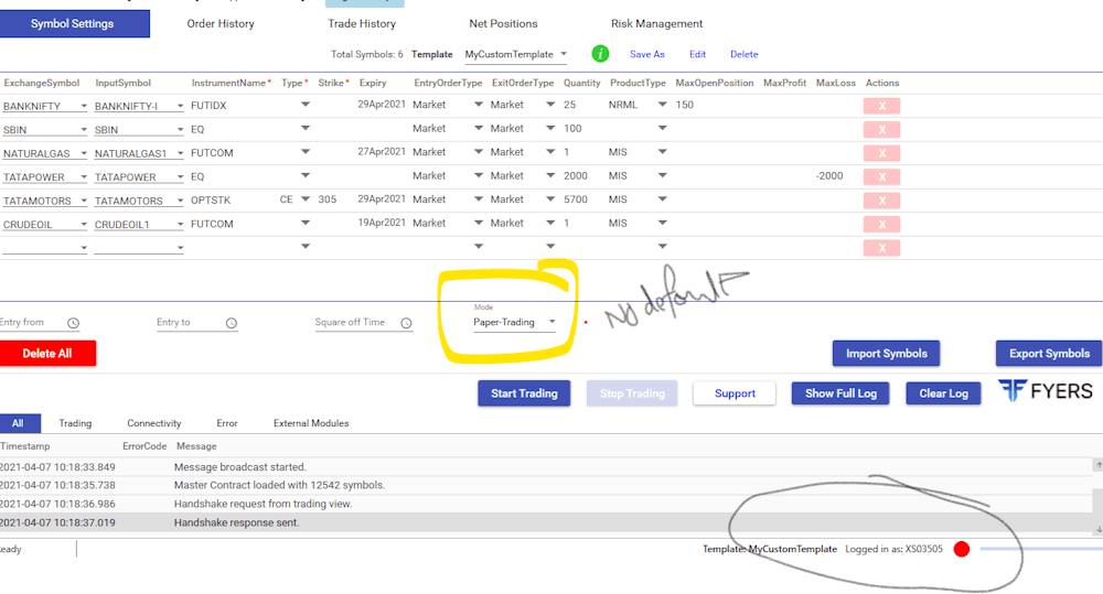 API bridge Connection issue