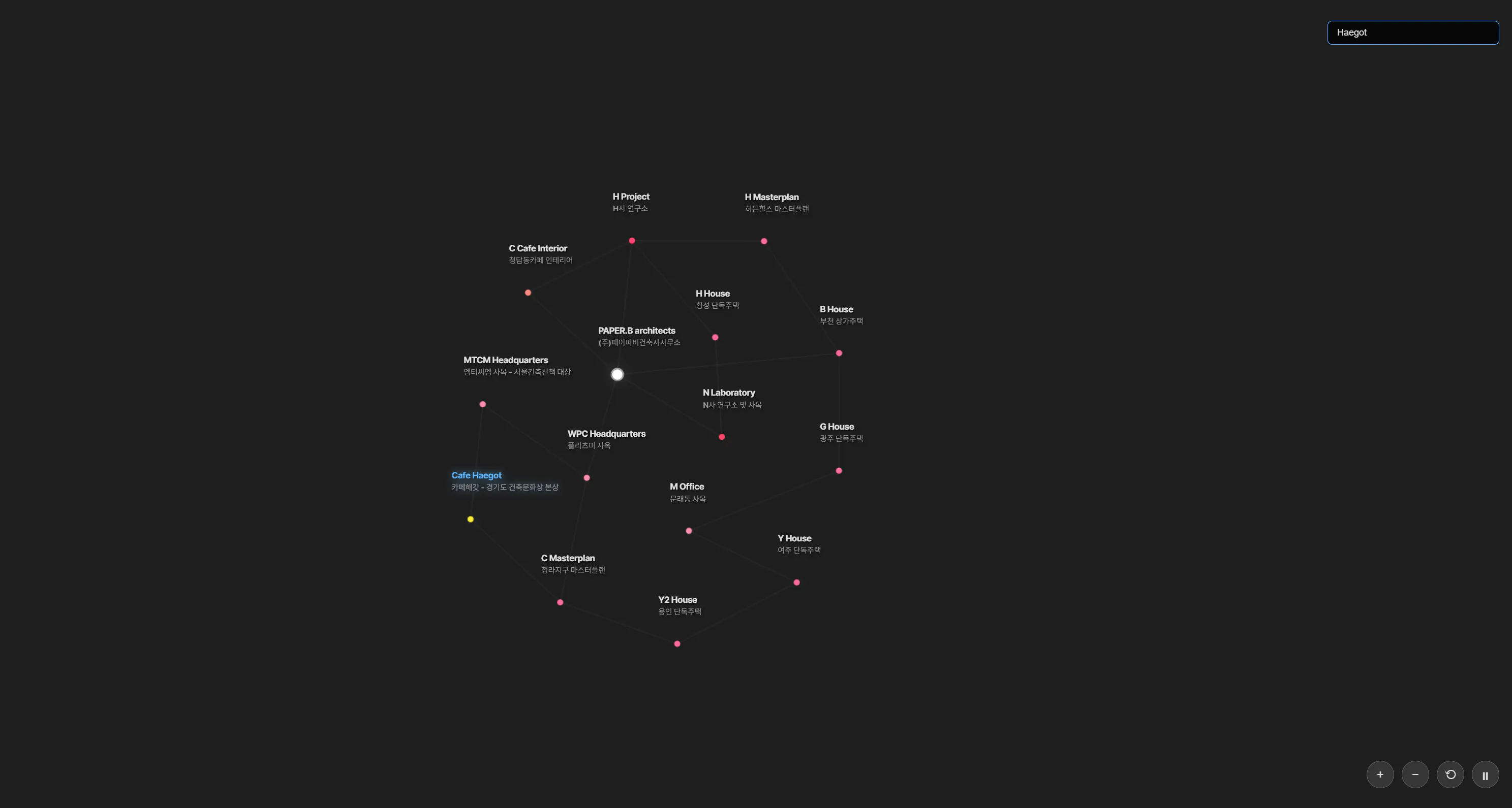 원이있는 검은 색 스크린의 스크린 샷