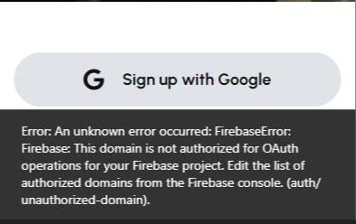 App not authorized to use Firebase Authentication but working fine