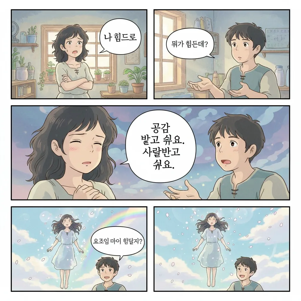 소녀와 소년에 관한 한국 만화
