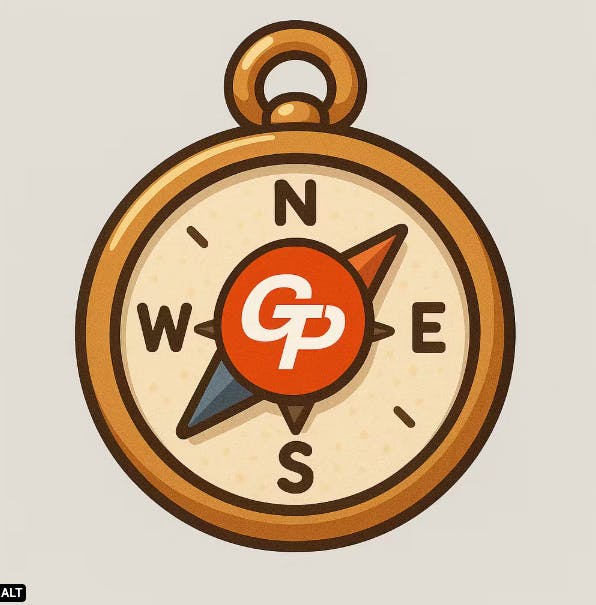 GP라는 단어가있는 나침반