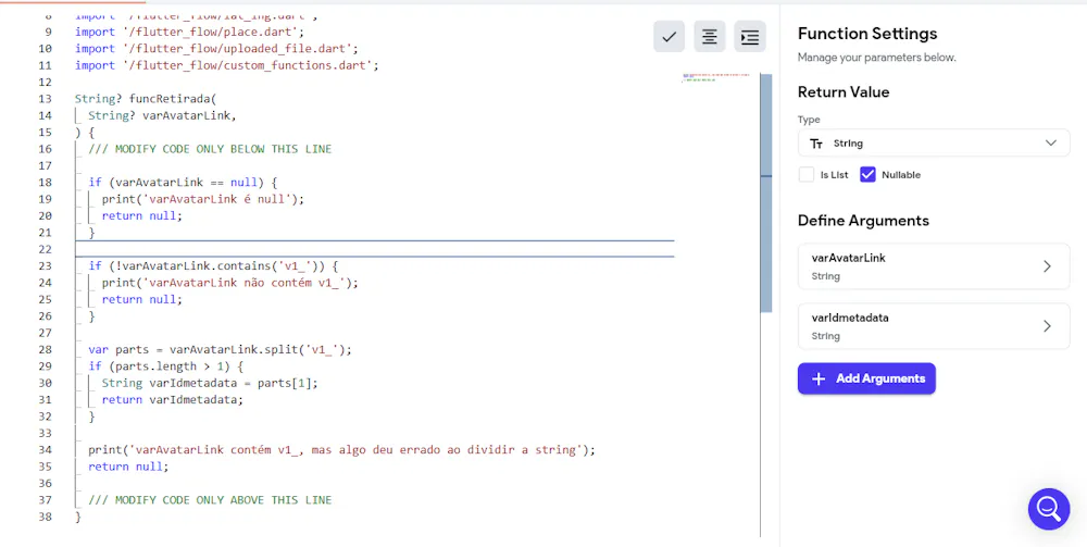 How to use variables within a custom function?