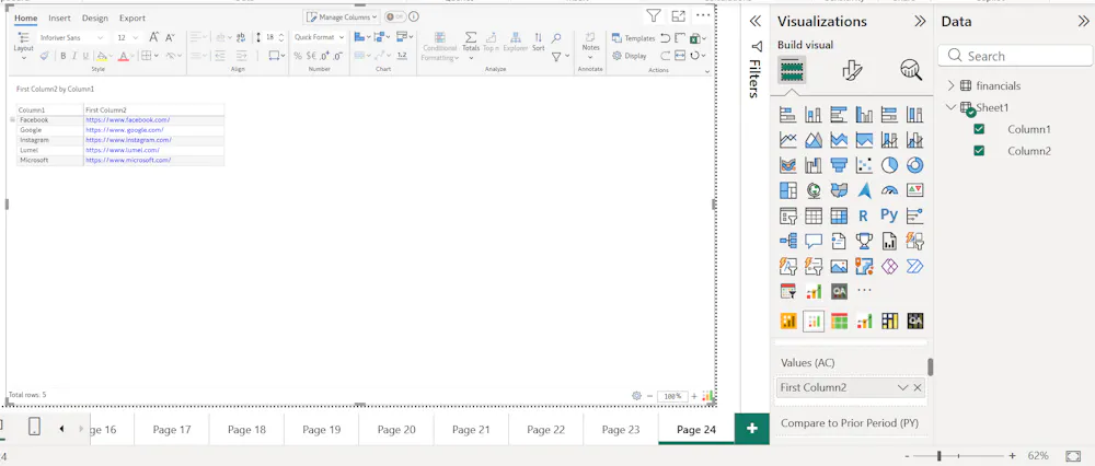 How to Display only the Hyperlink Icon instead of URL Links when using ...
