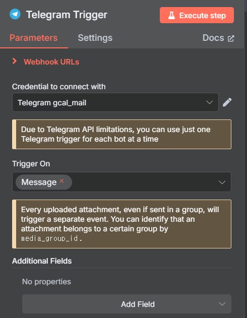 Telegram Triggerr의 스크린 샷