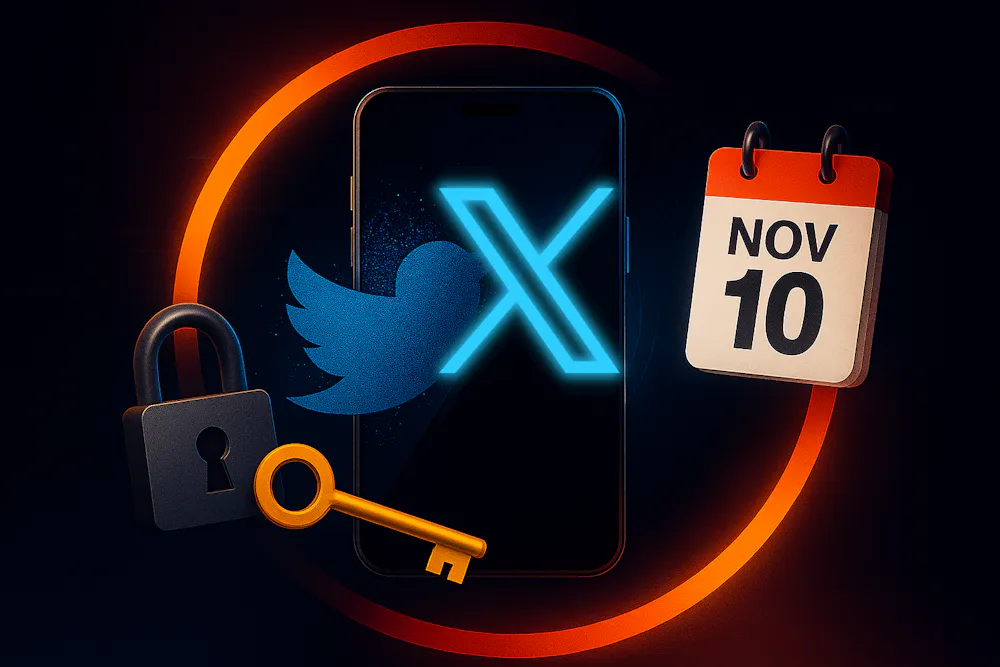 You have until November 10 to update your X (formerly Twitter) account ...