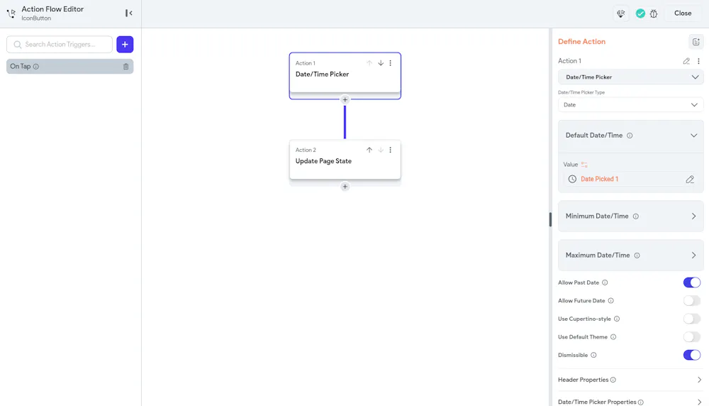 Data Range picker
