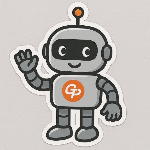 로봇이 흔들리는 스티커