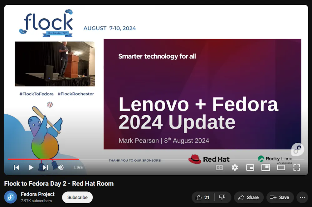 Lenovo + Fedora Linux (Fedora Flock Conference)