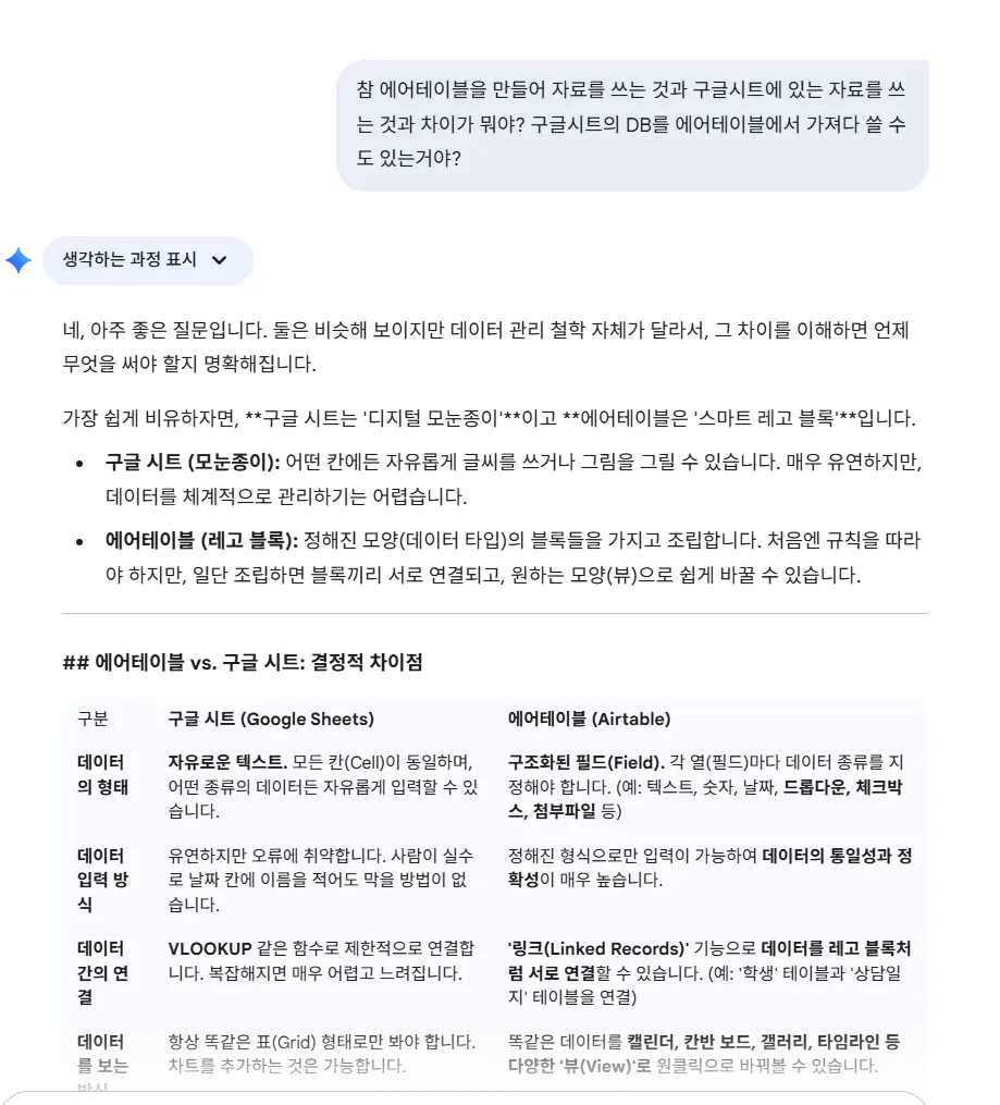 한국어 문자 메시지의 스크린 샷