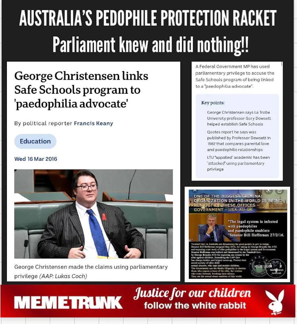 AUSTRALIA'S PEDOPHILE PROTECTION RACKET