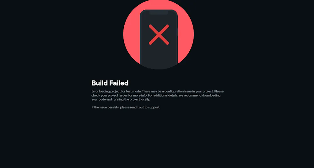 Build Failed