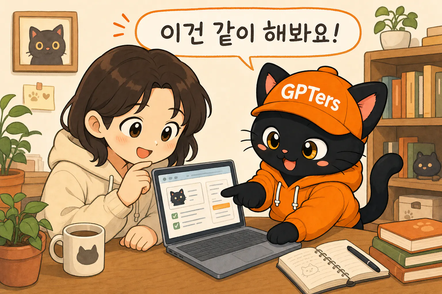 옆에서 같이 봐주는 코치