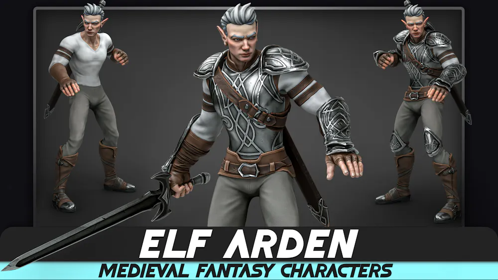 [Unreal Engine/Unity] (Game Dev Asset) Elf Arden - Stylized Medieval ...