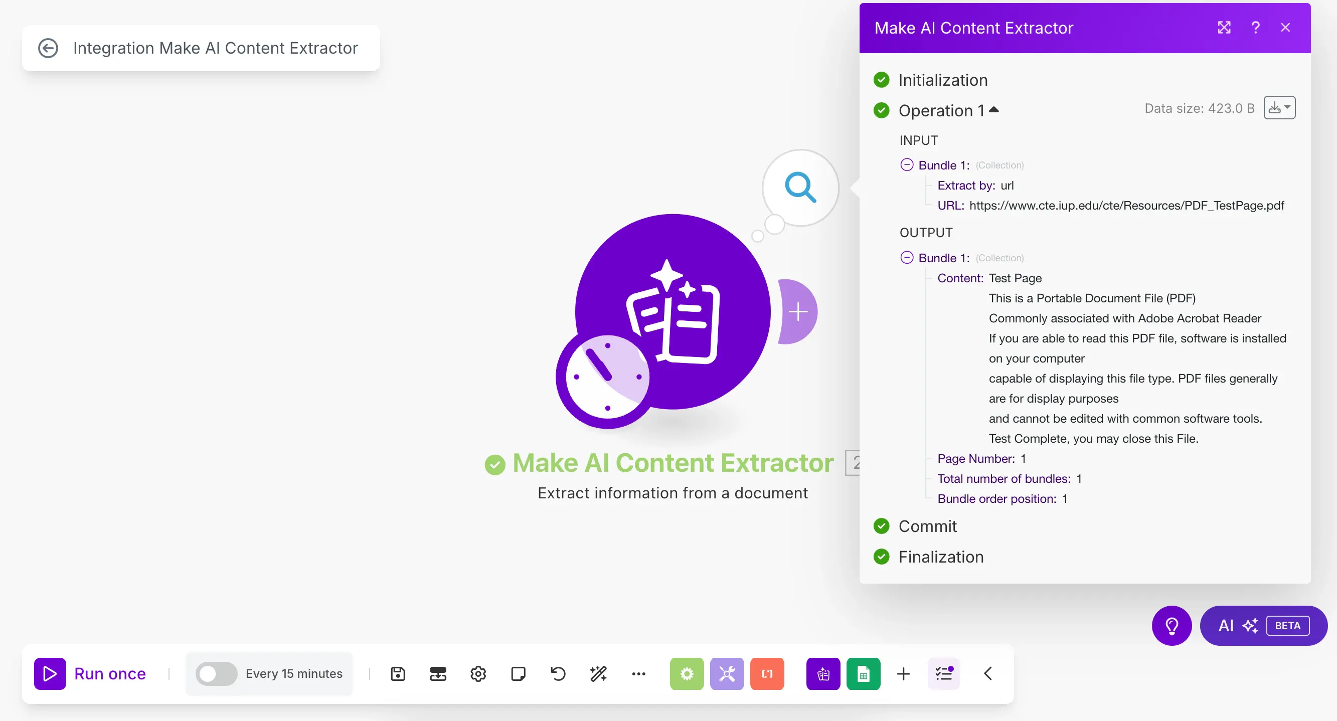 보라색 아이콘이있는 웹 사이트의 스크린 샷
