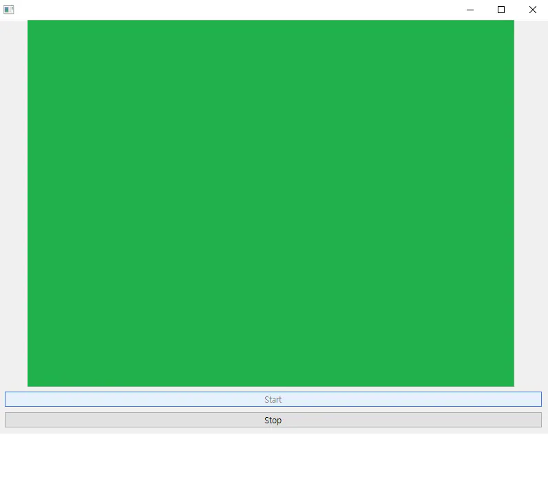컴퓨터 화면의 녹색 화면